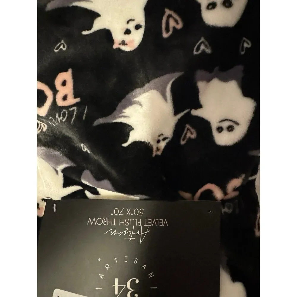 Halloween BN Ghost Boo Spooky Season TikTok viral blanket throw
